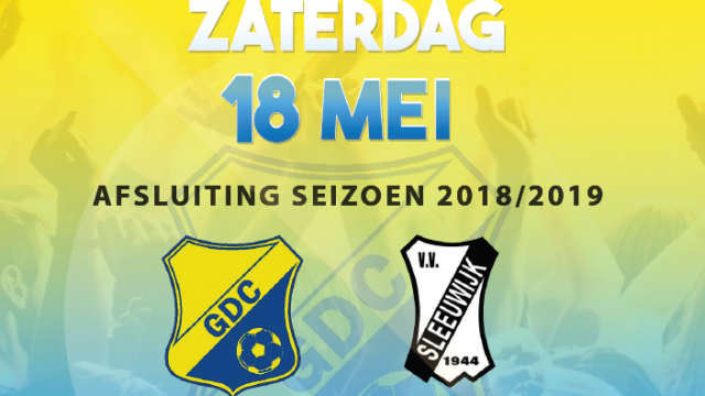 18 mei: Afsluiting seizoen 2018/2019 met BBQ + Sponsordag